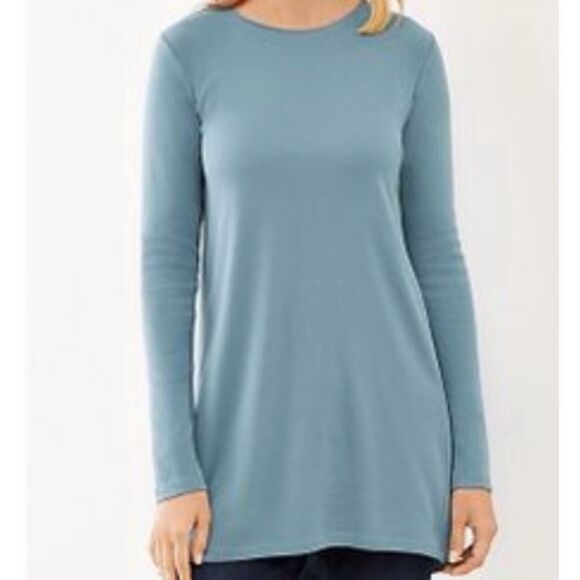 ✨J Jill Perfect Pima Delicate Trim Tunic Sz 3X Top✨ - Picture 6 of 6